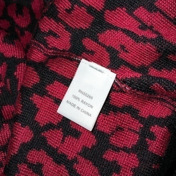 Express Red Leopard cardigan - Picture 6 of 6